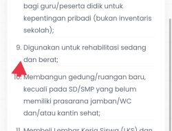 Pertanyakan Rapor Pendidikan SD 125 Bajeng Gunakan Dana Boss untuk Pembangunan Fisik
